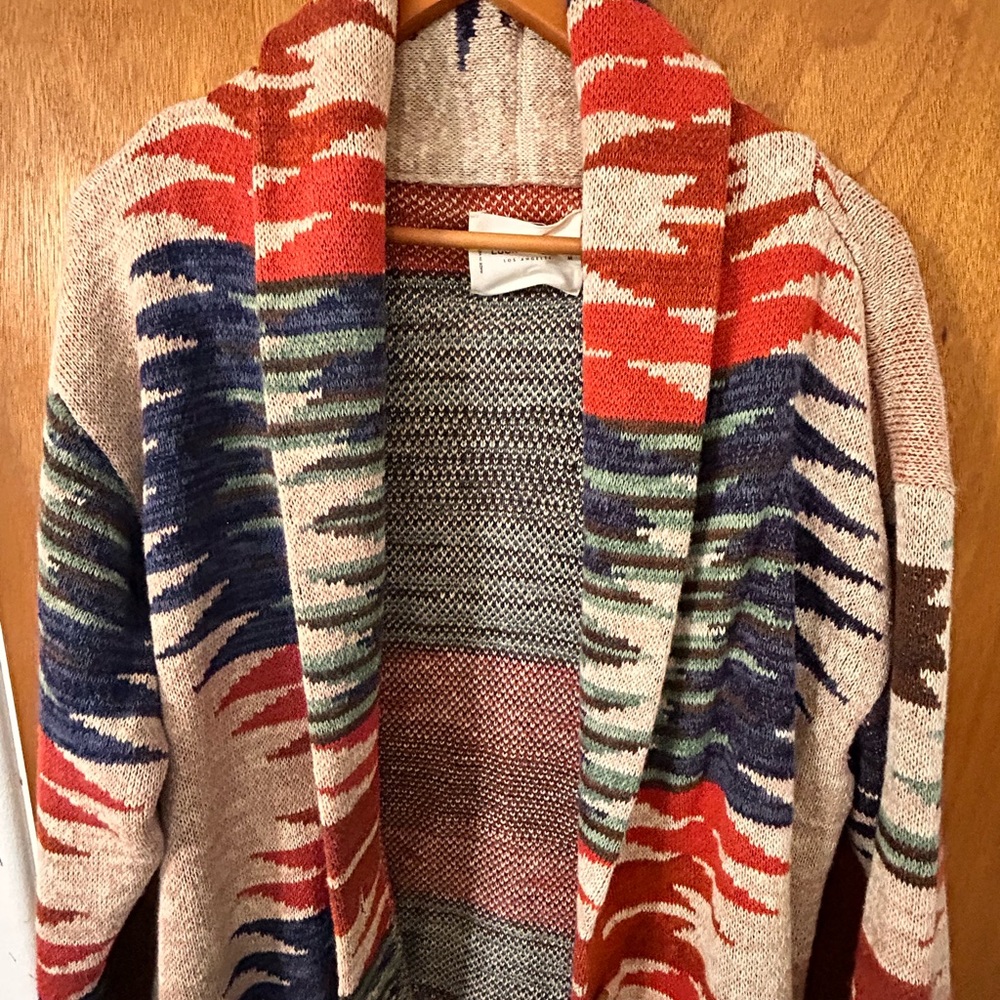 Lucky brand, southwestern sweater cardigan